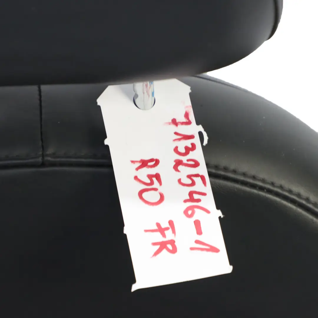 Sedile Anteriore Destro Pelle Gravity Panther Black per Mini Cooper R50 R53 Sport con numero di parte 7132546 Mini Cooper R50 R53 Sport Sedile Anteriore Destro Pelle Gravity Panther Black - SKU 7132546-1 - Numero di parte 7132546