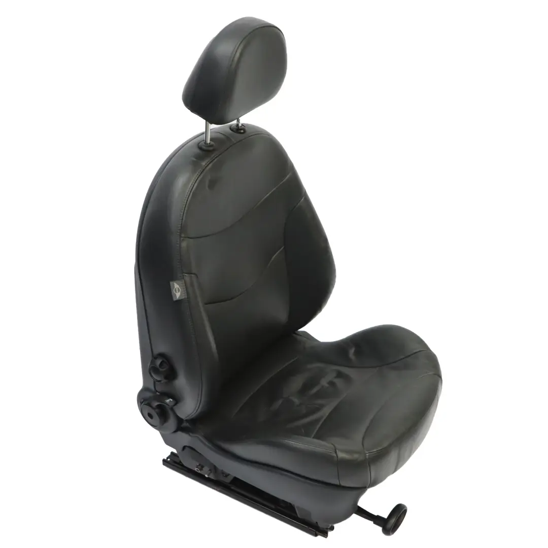 Asiento Deportivo Delantero Izquierdo Cuero Negro para Mini Cooper One R50 R53 con número de pieza 7132545 Mini Cooper One R50 R53 Asiento Deportivo Delantero Izquierdo Cuero Negro - SKU 7132545-5 - Número de pieza 7132545