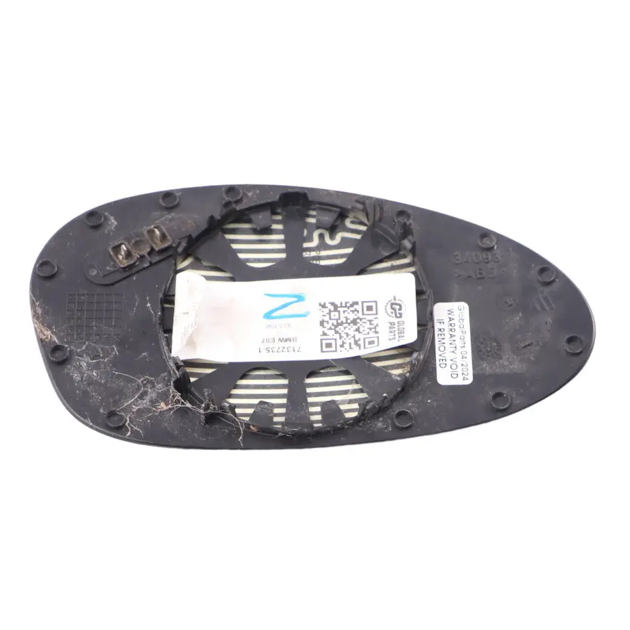 BMW E81 E87 E92 E93 Wing Espejo Vidrio Calentado Izquierda Gran Angular - SKU 7132735-1 - Número de pieza 7132735