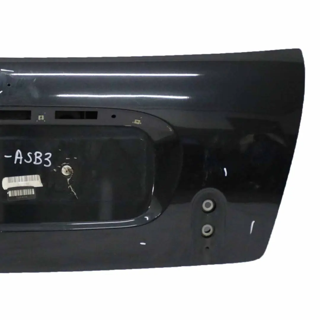 Boot Trunk Lid Mini R52 Cabrio Tailgate Astro Black Metallic - A25 to with Part number 7132880 Boot Trunk Lid Mini R52 Cabrio Tailgate Astro Black Metallic - A25 - SKU 7132880-ASB3 - Part number 7132880