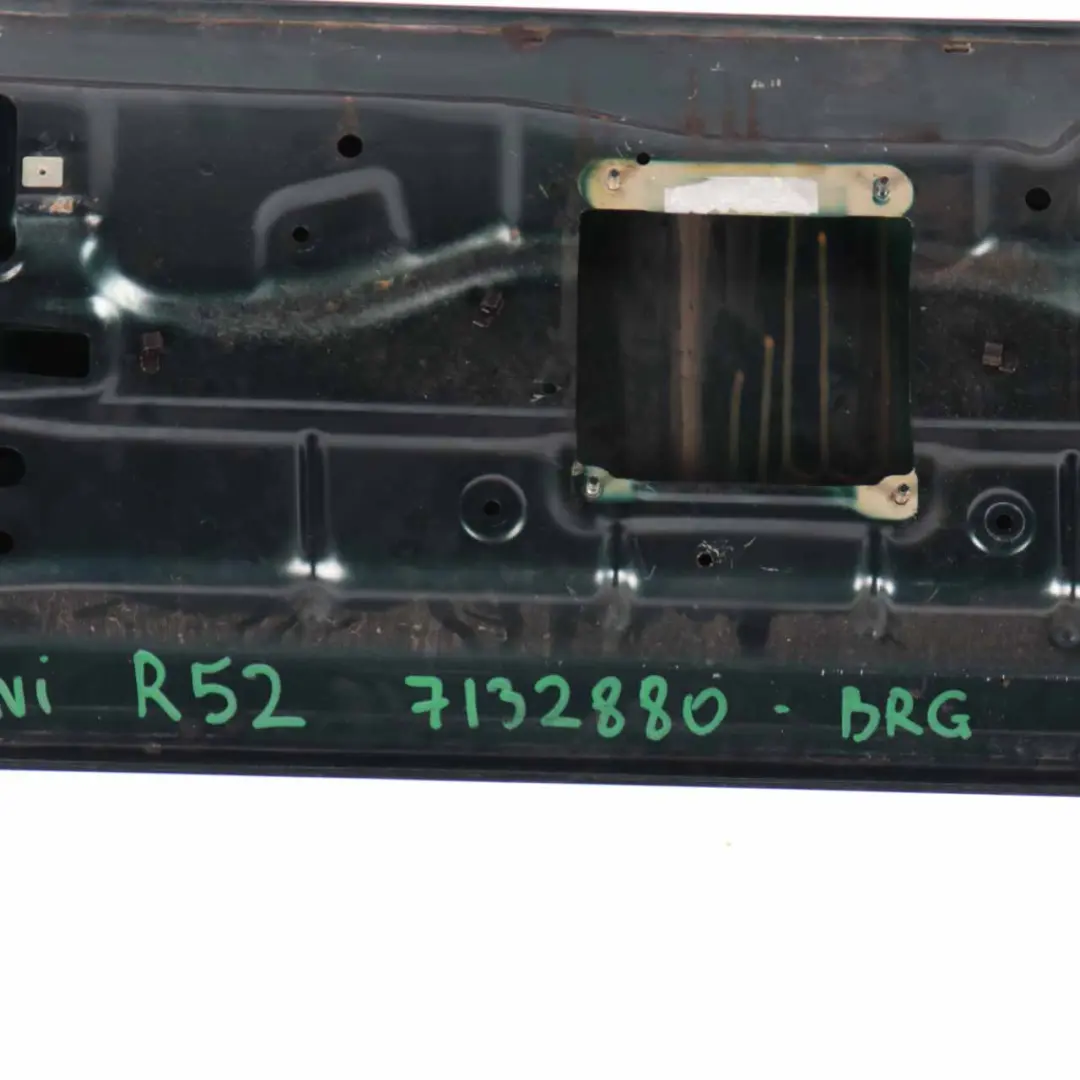 Trunk Lid Tailgate Boot Lid British Racing Green Metallic - 895 to Mini Cabrio R52 with Part number 7132880 Mini Cabrio R52 Trunk Lid Tailgate Boot Lid British Racing Green Metallic - 895 - SKU 7132880-BRG - Part number 7132880