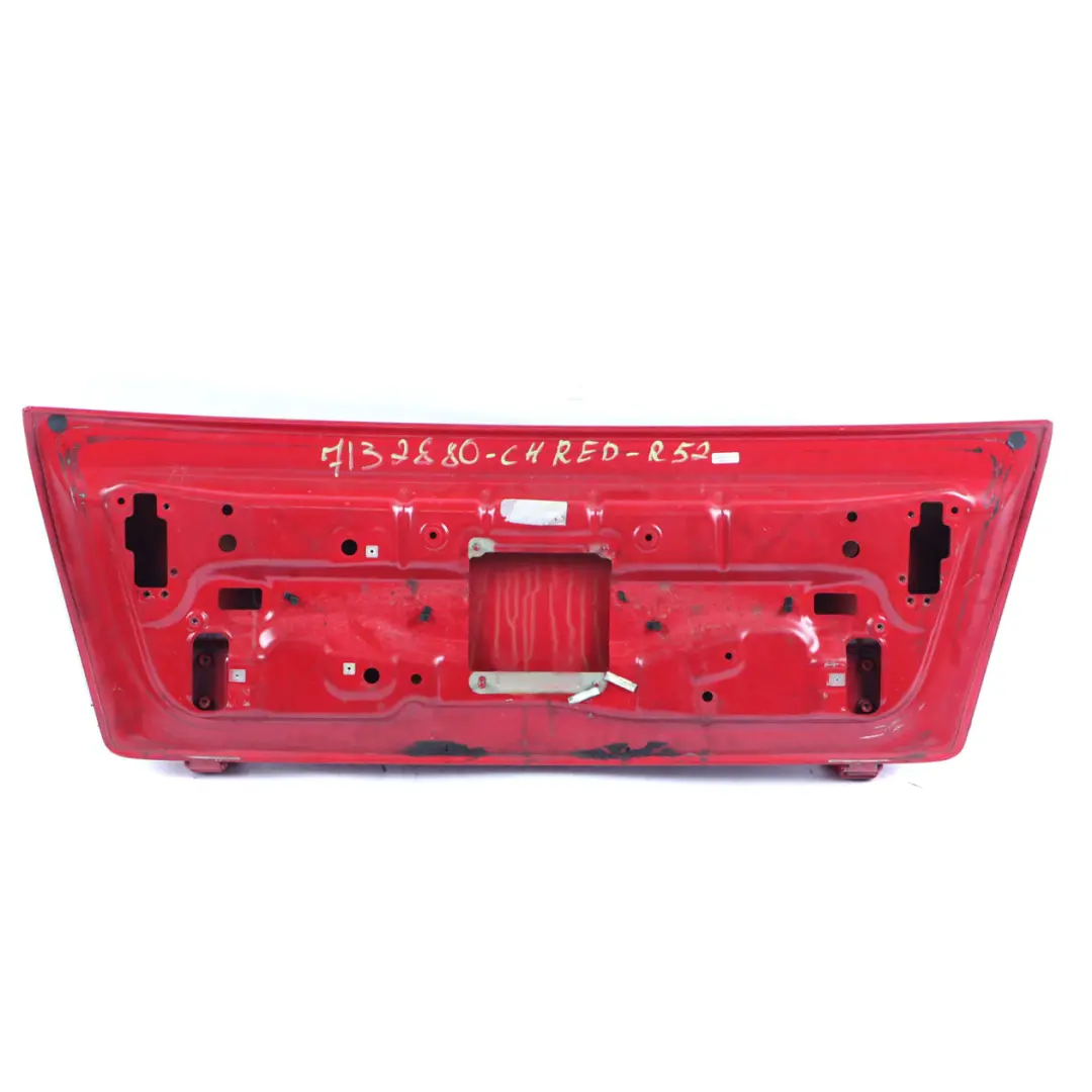 Boot Trunk Lid Mini R52 Cabrio Tailgate Chili Red - 851 to with Part number 7132880 Boot Trunk Lid Mini R52 Cabrio Tailgate Chili Red - 851 - SKU 7132880-CHRED - Part number 7132880