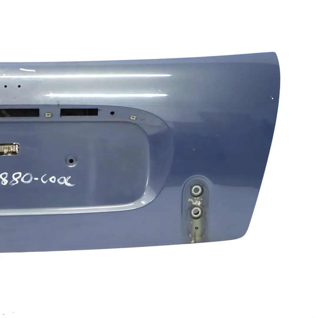 Couvercle de coffre hayon Cool Blue Metallic - A27 pour Mini R52 à propos du numéro de pièce 7132880 Mini R52 Couvercle de coffre hayon Cool Blue Metallic - A27 - SKU 7132880-COOL - Numéro de pièce 7132880