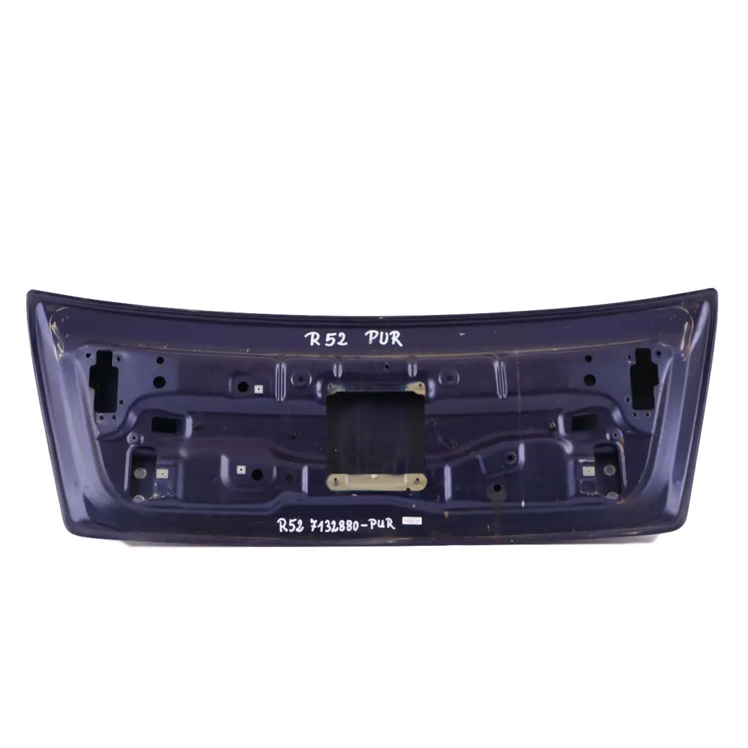 Trunk Lid Tailgate Boot Lid Black-eye Purple Metallic - A24 to Mini Cabrio R52 with Part number 7132880 Mini Cabrio R52 Trunk Lid Tailgate Boot Lid Black-eye Purple Metallic - A24 - SKU 7132880-PUR - Part number 7132880