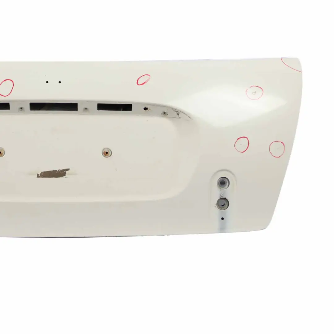 Trunk Lid Tailgate Boot Lid Pepper White 850 to Mini Cooper R52 Cabrio Convertible with Part number 7132880 Mini Cooper R52 Cabrio Convertible Trunk Lid Tailgate Boot Lid Pepper White 850 - SKU 7132880-PW - Part number 7132880