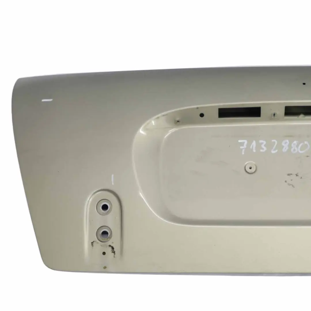 Heckklappe Sparkling Silver Silber Metallic - A60 für Mini Cabrio R52 mit Teilenummer 7132880 Mini Cabrio R52 Heckklappe Sparkling Silver Silber Metallic - A60 - SKU 7132880-SS - Teilenummer 7132880