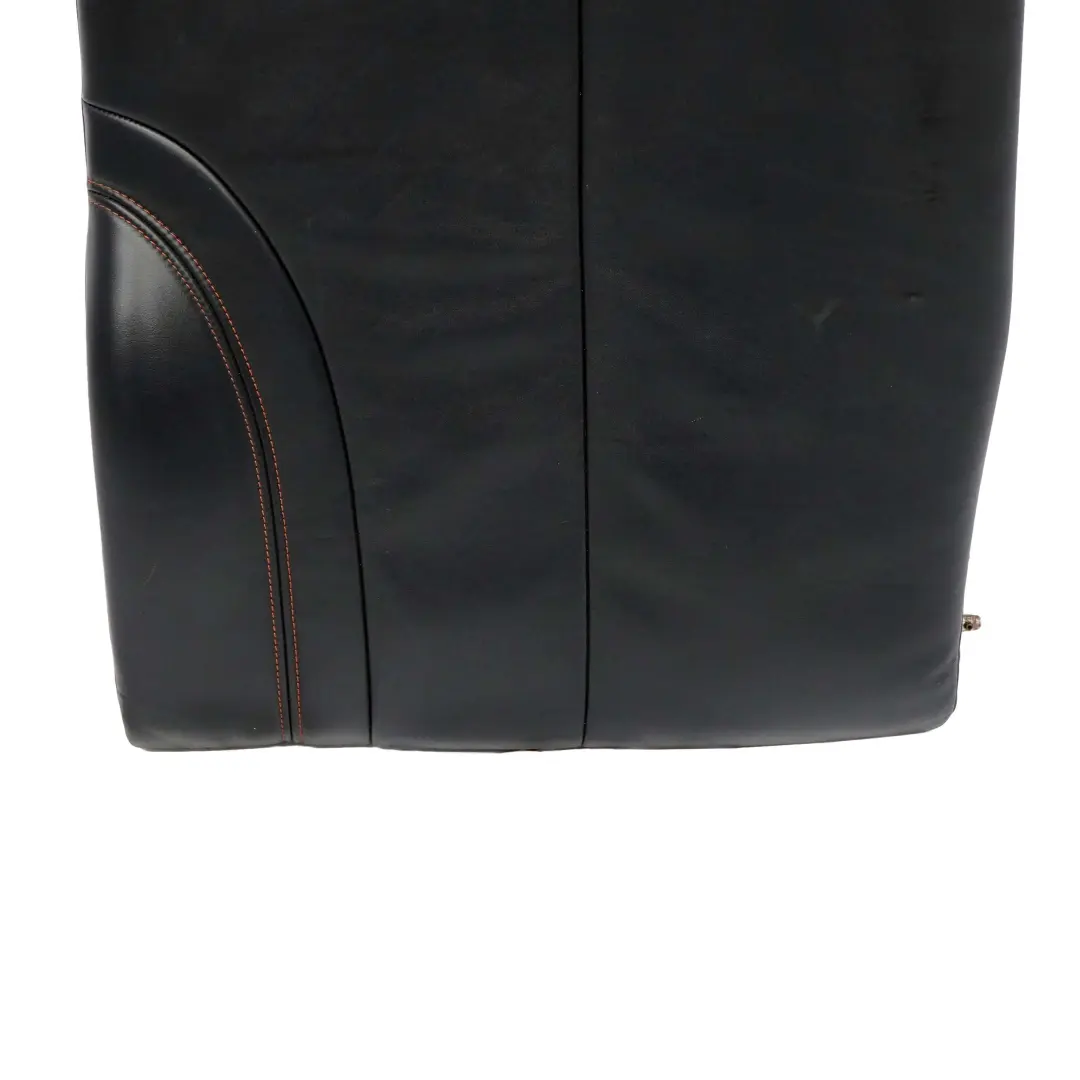 Respaldo Asiento Trasero Izquierdo Cuero Azul Oscuro Costura Naranja para Mini R52 con número de pieza 7133065 Mini R52 Respaldo Asiento Trasero Izquierdo Cuero Azul Oscuro Costura Naranja - SKU 7133065 - Número de pieza 7133065