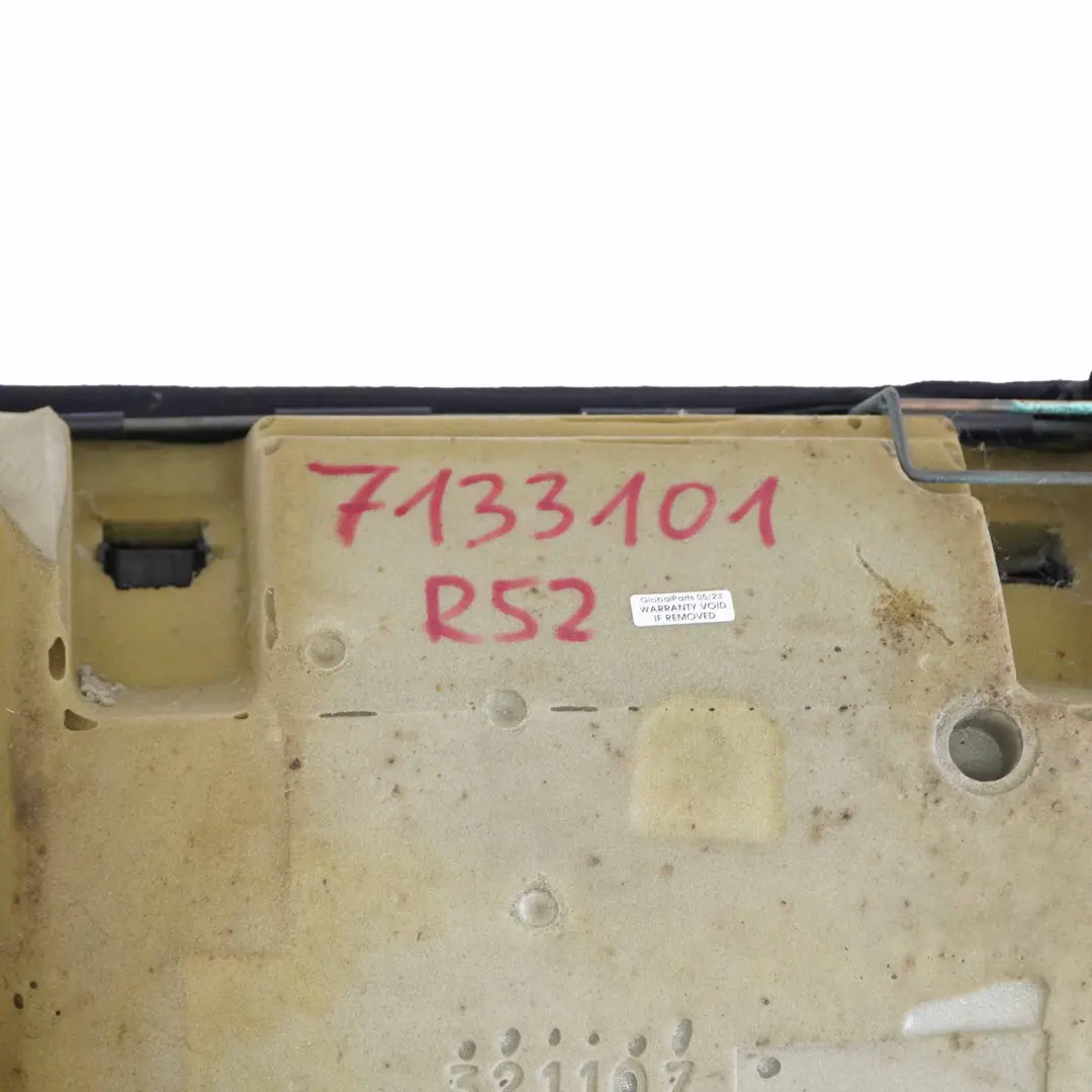 Mini R52 Cabrio Siège Arrière Banquette Canapé Cuir Bleu Foncé Orange Couture - SKU 7133101 - Numéro de pièce 7133101