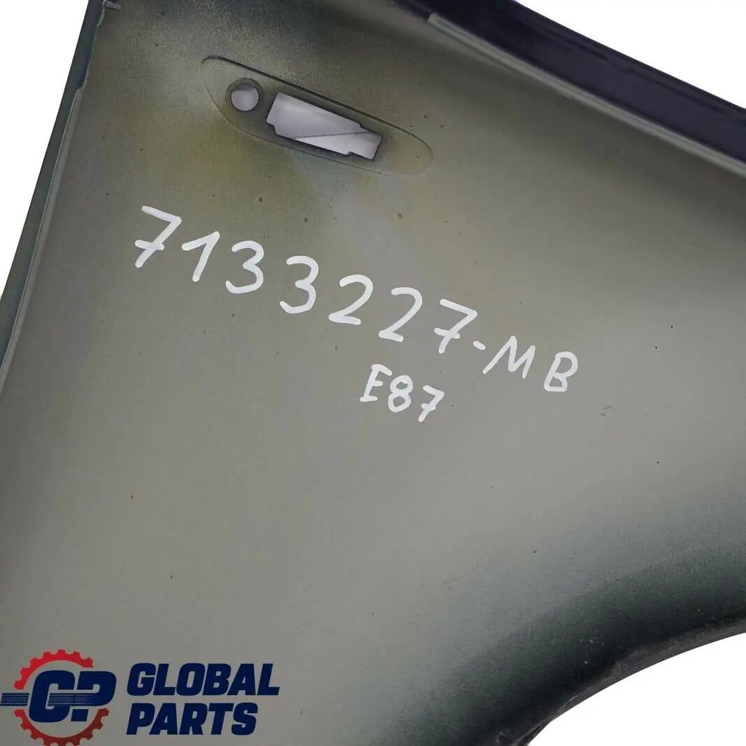 Side Panel Wing Fender Front Left N/S Monacoblau Blue to BMW 1 Series E81 E87 E87N with Part number 7133227 BMW 1 Series E81 E87 E87N Side Panel Wing Fender Front Left N/S Monacoblau Blue - SKU 7133227-MB - Part number 7133227