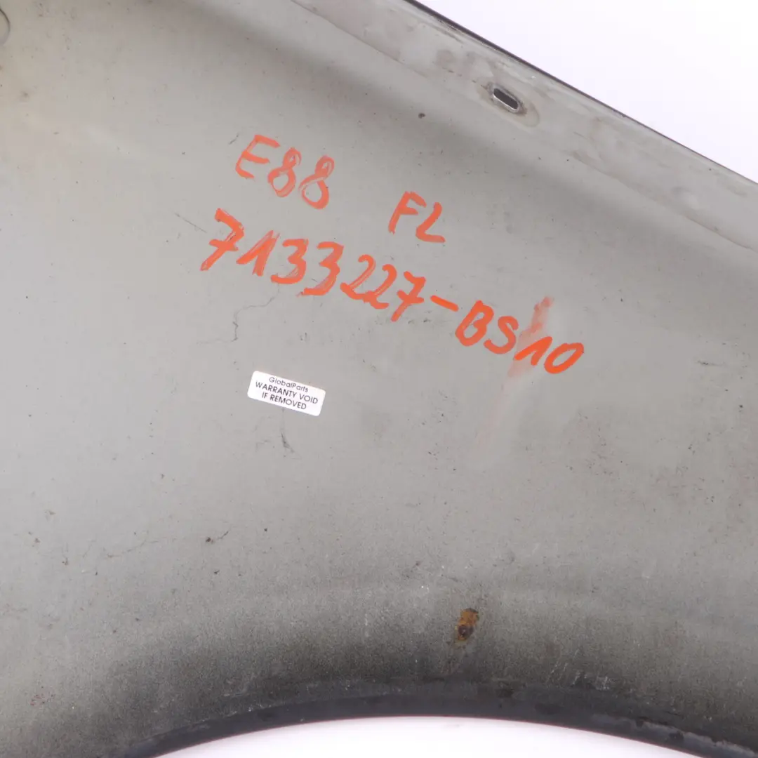BMW E81 E87 Side Panel Wing Fender Front Left N/S Black Sapphire 475 - SKU 7133227-BS10 - Part number 7133227