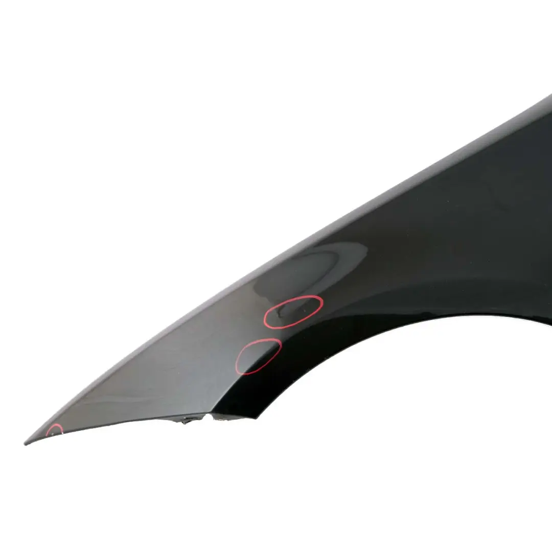 BMW E81 E87 Side Panel Wing Fender Front Left N/S Black Sapphire 475 - SKU 7133227-BS10 - Part number 7133227