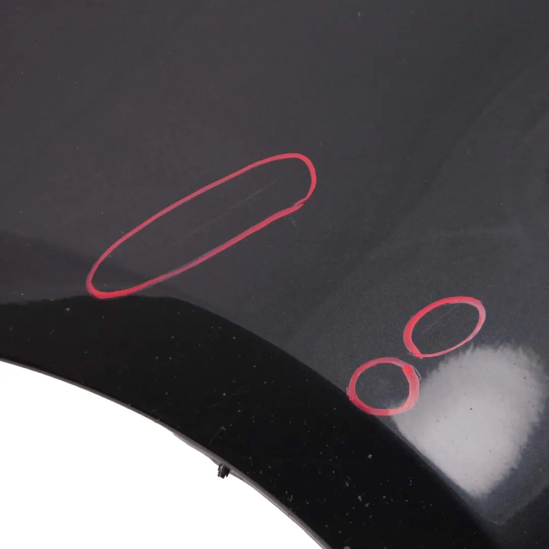 BMW E81 E87 Side Panel Wing Fender Front Left N/S Black Sapphire 475 - SKU 7133227-BS10 - Part number 7133227
