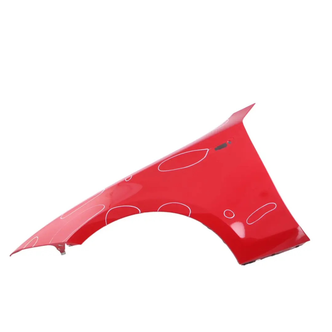 Side Panel Wing Fender Front Left N/S Karmesinrot Crimson Red A61 to BMW E81 E87 with Part number 7133227 BMW E81 E87 Side Panel Wing Fender Front Left N/S Karmesinrot Crimson Red A61 - SKU 7133227-KAR1 - Part number 7133227