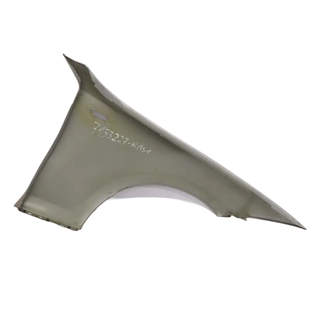 Panel Lateral Guardabarros Delantero Izquierdo Kaschmirsilber - A72 para BMW E81 E87 con número de pieza 7133227 BMW E81 E87 Panel Lateral Guardabarros Delantero Izquierdo Kaschmirsilber - A72 - SKU 7133227-KAS1 - Número de pieza 7133227