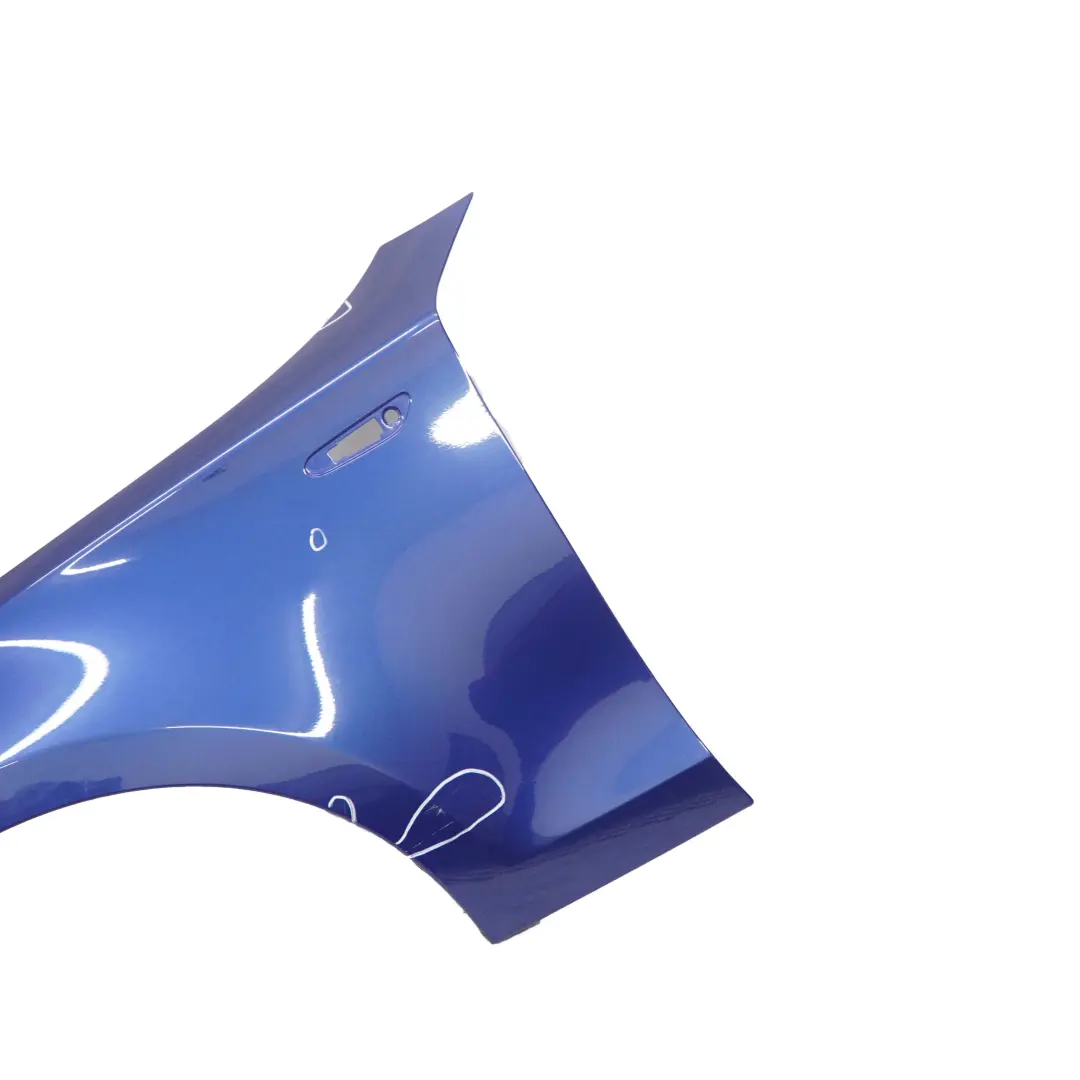 BMW E81 E87 Panel Lateral Guardabarros Delantero Izquierdo Montegoblau Azul A51 - SKU 7133227-MTB2 - Número de pieza 7133227
