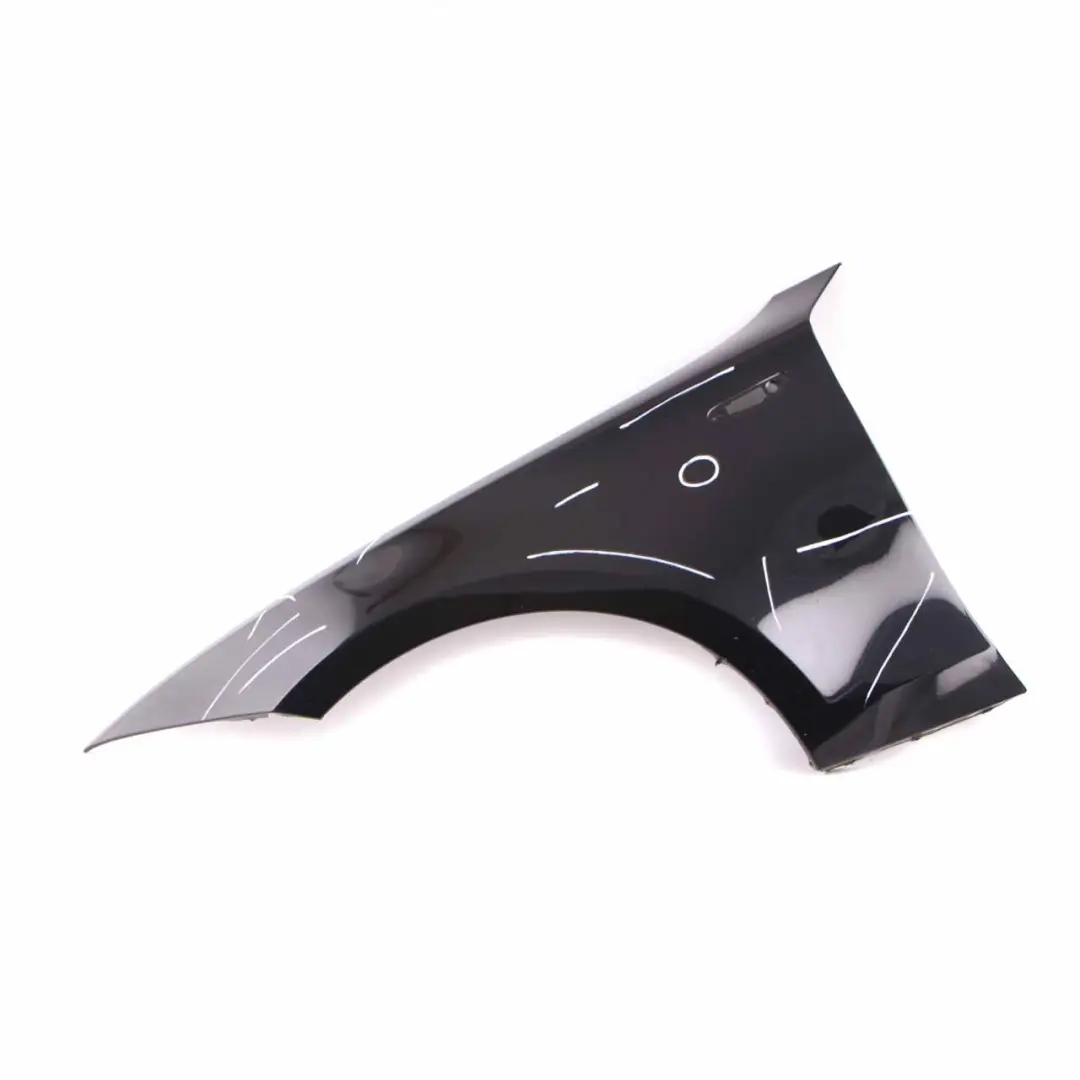 BMW E81 E87 Side Panel Wing Fender Front Left N/S Schwarz 2 Black - 668 - SKU 7133227-SCH2 - Part number 7133227