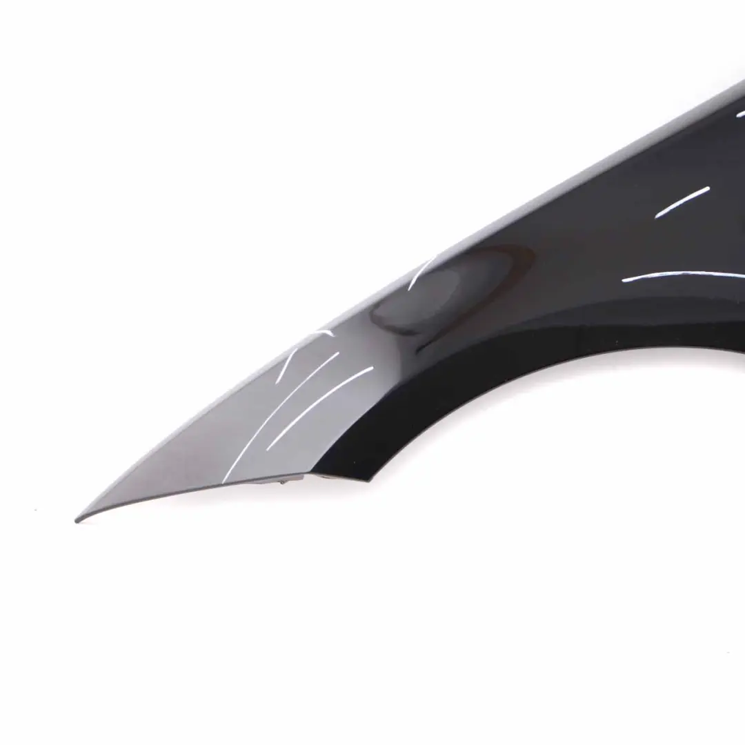 BMW E81 E87 Side Panel Wing Fender Front Left N/S Schwarz 2 Black - 668 - SKU 7133227-SCH2 - Part number 7133227