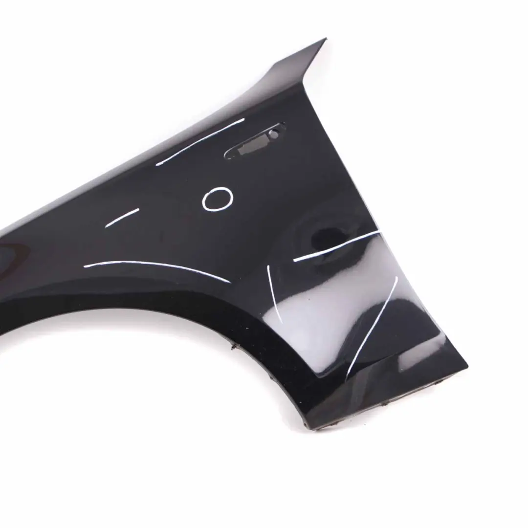 BMW E81 E87 Side Panel Wing Fender Front Left N/S Schwarz 2 Black - 668 - SKU 7133227-SCH2 - Part number 7133227