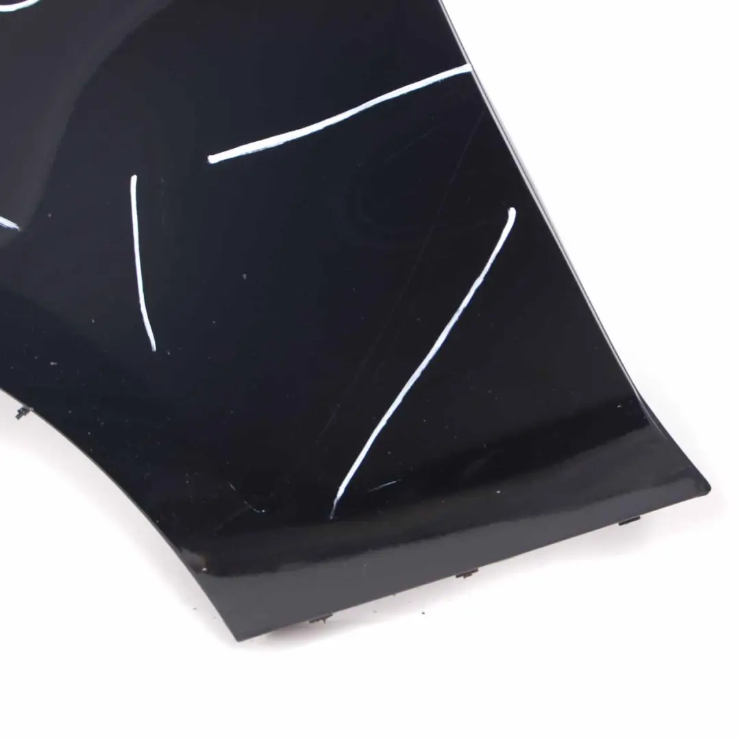 BMW E81 E87 Side Panel Wing Fender Front Left N/S Schwarz 2 Black - 668 - SKU 7133227-SCH2 - Part number 7133227