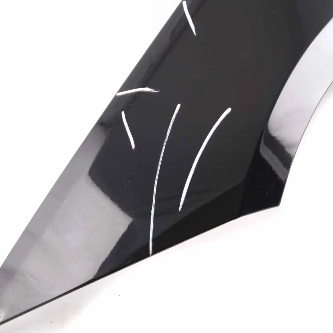 BMW E81 E87 Side Panel Wing Fender Front Left N/S Schwarz 2 Black - 668 - SKU 7133227-SCH2 - Part number 7133227