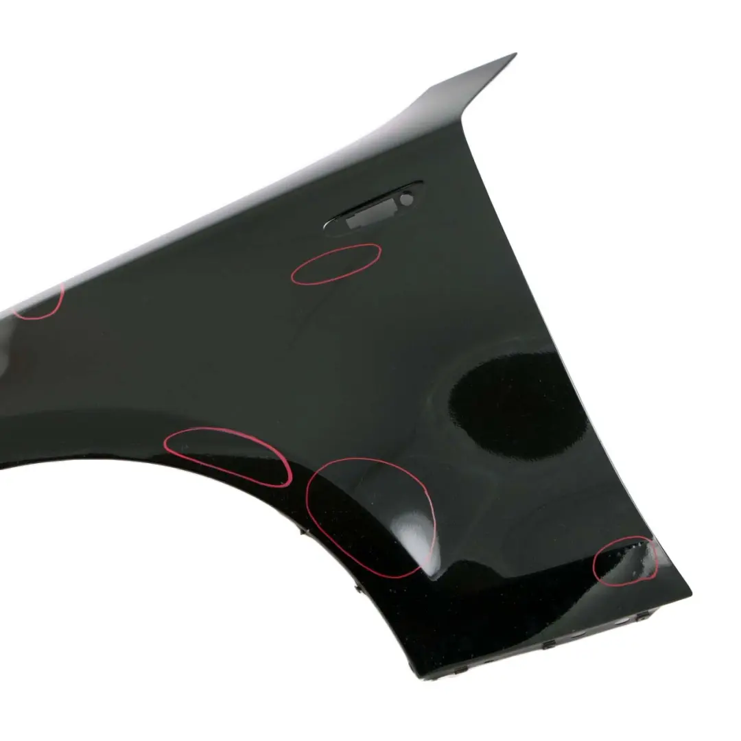 Side Wing Panel Front Left N/S Fender Schwarz 2 Black - 668 to BMW E81 E87 with Part number 7133227 BMW E81 E87 Side Wing Panel Front Left N/S Fender Schwarz 2 Black - 668 - SKU 7133227-SCH7 - Part number 7133227