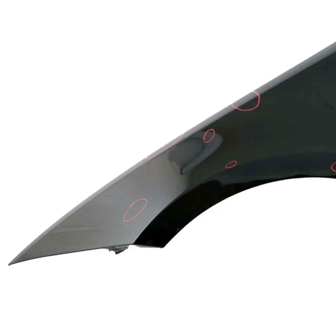 BMW E81 E87 Side Wing Panel Front Left N/S Fender Schwarz 2 Black - 668 - SKU 7133227-SCH7 - Part number 7133227