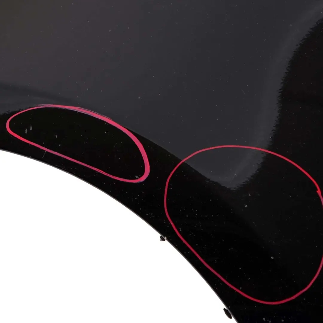 BMW E81 E87 Side Wing Panel Front Left N/S Fender Schwarz 2 Black - 668 - SKU 7133227-SCH7 - Part number 7133227