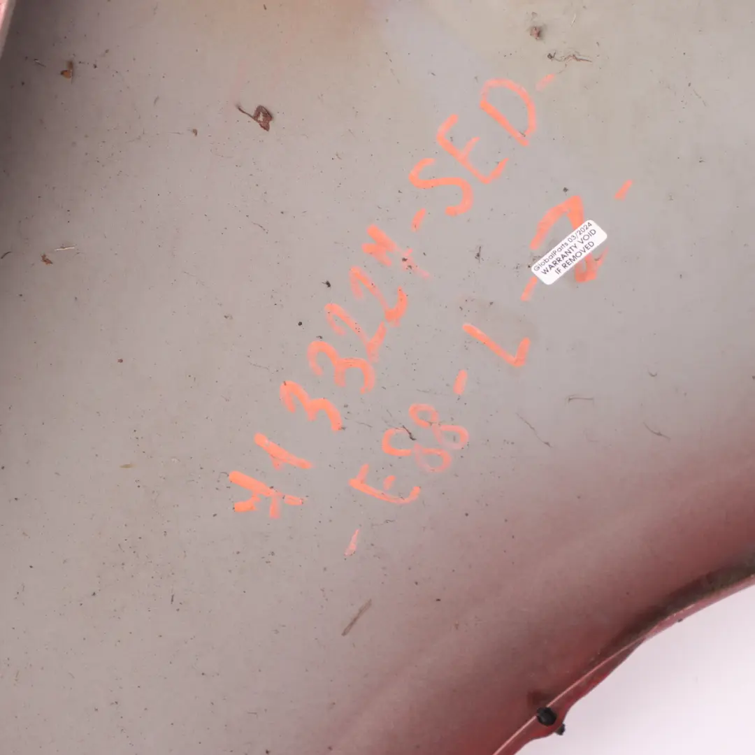 Side Panel Wing Fender Front Left N/S Sedonarot Red Metallic A79 to BMW E81 E87 with Part number 7133227 BMW E81 E87 Side Panel Wing Fender Front Left N/S Sedonarot Red Metallic A79 - SKU 7133227-SED - Part number 7133227