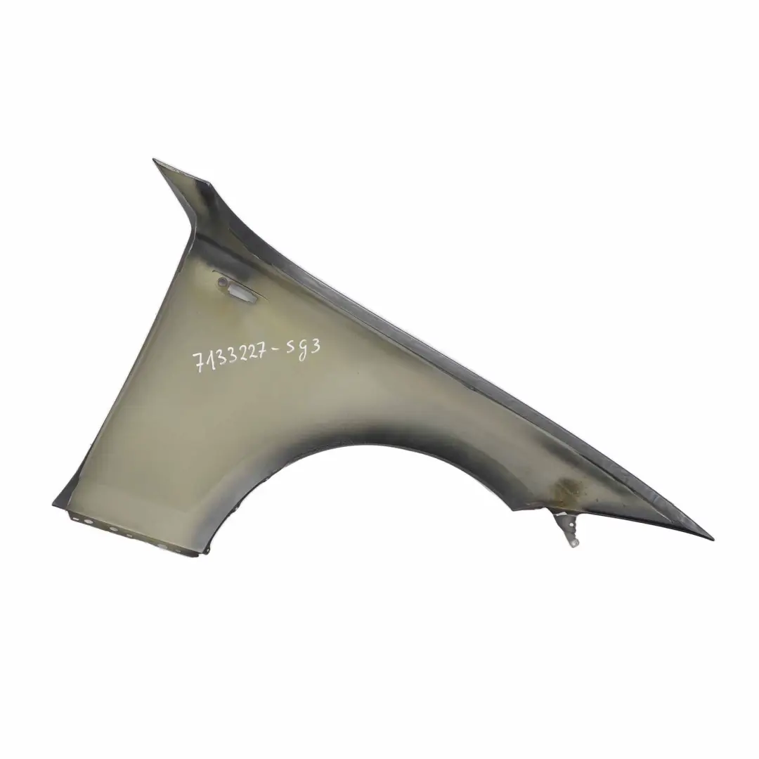 BMW E81 E87 Side Panel Wing Fender Front Left N/S Sparkling Graphite - A22 - SKU 7133227-SG3 - Part number 7133227
