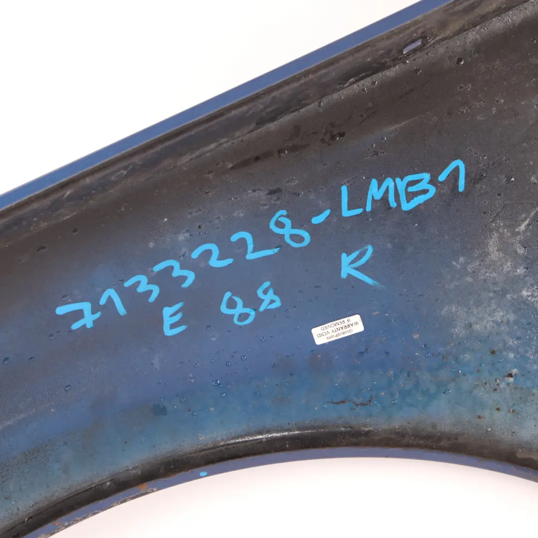£BMW E81 E87 Side Panel Fender Wing Front Right O/S Le Mans Blue Metallic - 381  - SKU 7133228-LMB1 - Part number 7133228