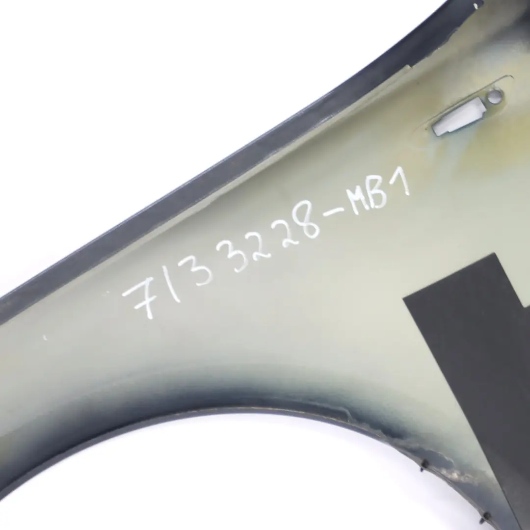 Side Panel Front Right O/S Wing Panel Fender Monacoblau Blue - A35 to BMW E81 E87 with Part number 7133228 BMW E81 E87 Side Panel Front Right O/S Wing Panel Fender Monacoblau Blue - A35 - SKU 7133228-MB1 - Part number 7133228