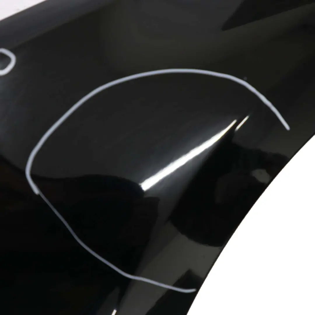 BMW 1 E81 E87 3 Side Panel Fender Wing Front Right O/S Schwarz 2 Black 668 - SKU 7133228-SCH3 - Part number 7133228