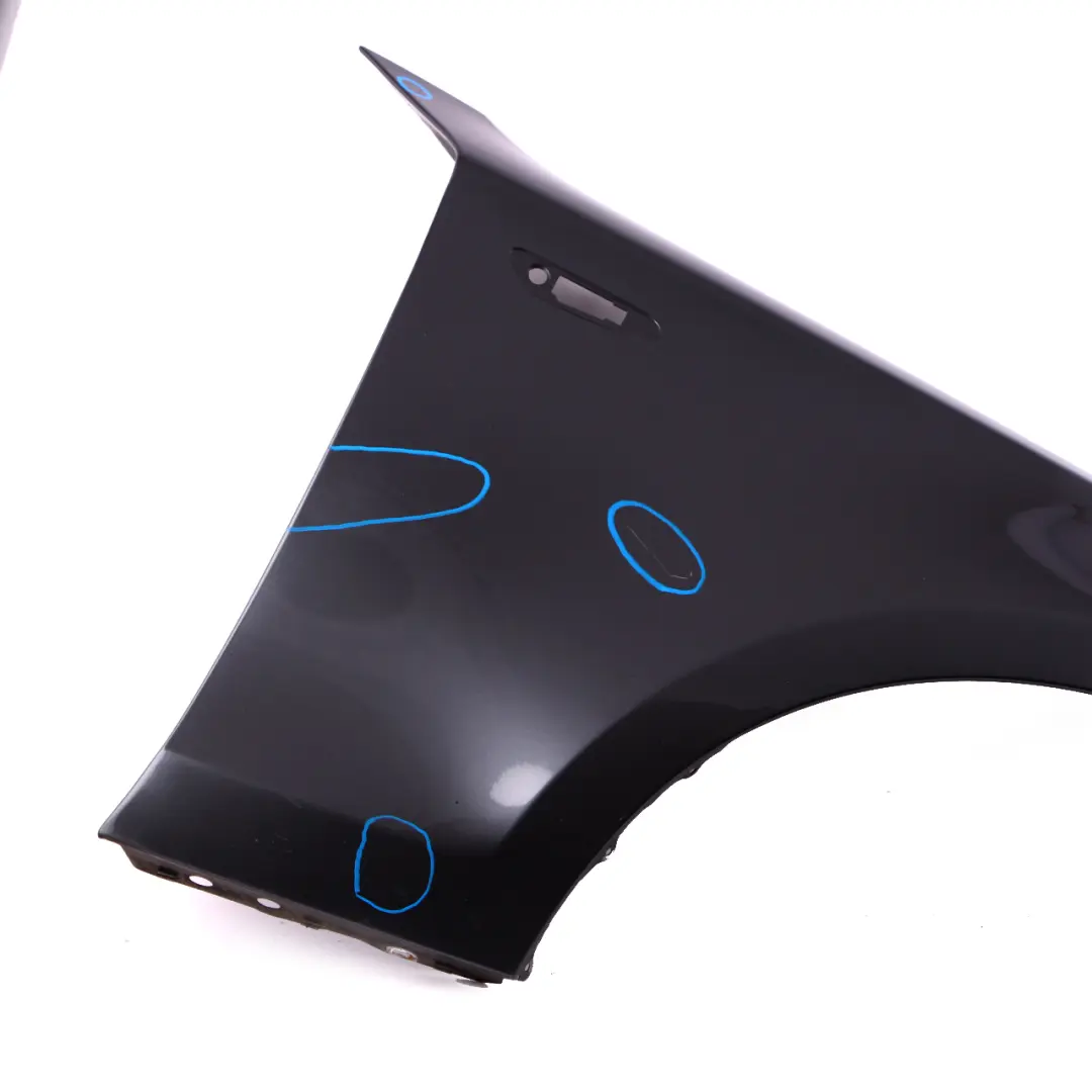 BMW 1 E81 E87 4 Side Panel Fender Wing Front Right O/S Sparkling Graphite - A22 - SKU 7133228-SG4 - Part number 7133228