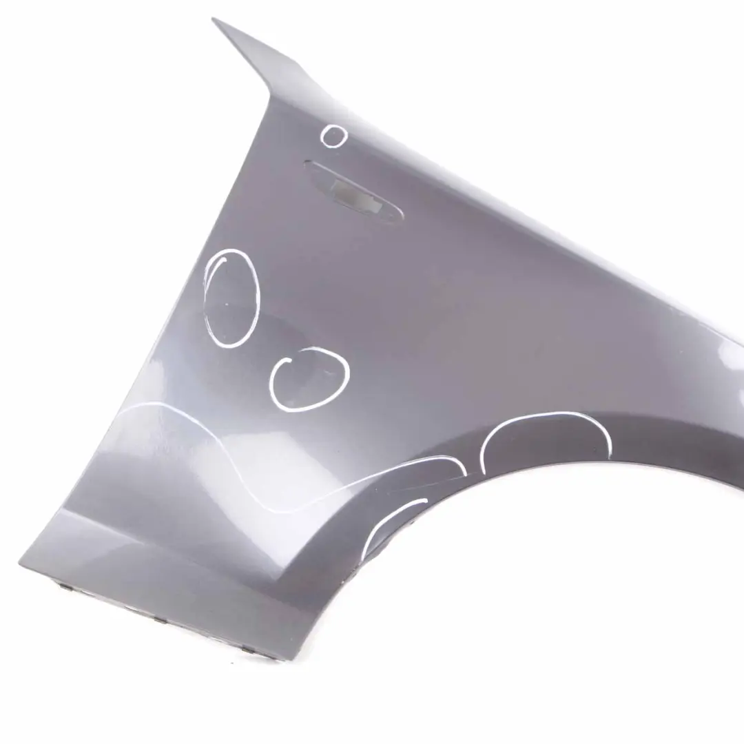 Side Panel Fender Wing Front Right O/S Sparkling Graphite - A22 to BMW E81 E87 5 with Part number 7133228 BMW E81 E87 5 Side Panel Fender Wing Front Right O/S Sparkling Graphite - A22 - SKU 7133228-SG5 - Part number 7133228