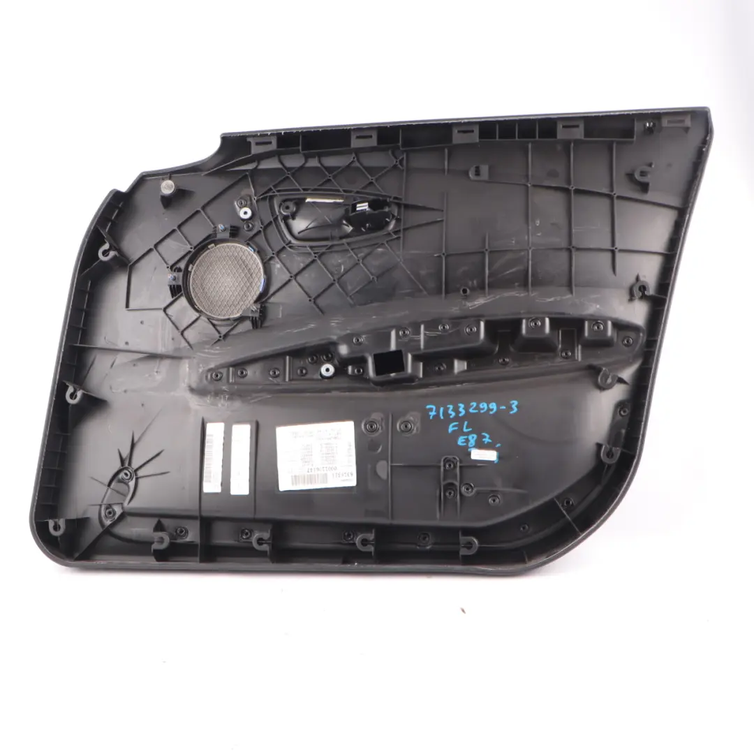 Door Card Front Left N/S Trim Panel Black Folienteil Black to BMW E87 with Part number 7133299 BMW E87 Door Card Front Left N/S Trim Panel Black Folienteil Black - SKU 7133299-3 - Part number 7133299