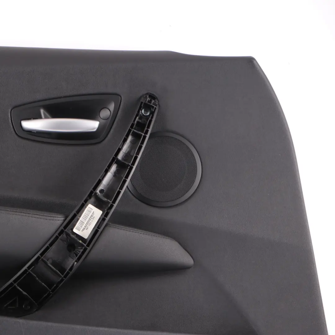 BMW E87 4 Front Door Card Trim Panel Left N/S Black Leather Folienteil - SKU 7133299-4 - Part number 7133299