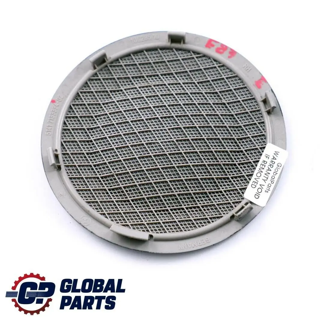 BMW E87 Cubierta Altavoz Negro Puerta Panel Embellecedor Derecha Negro Schwarz - SKU 7133334 - Número de pieza 7133334