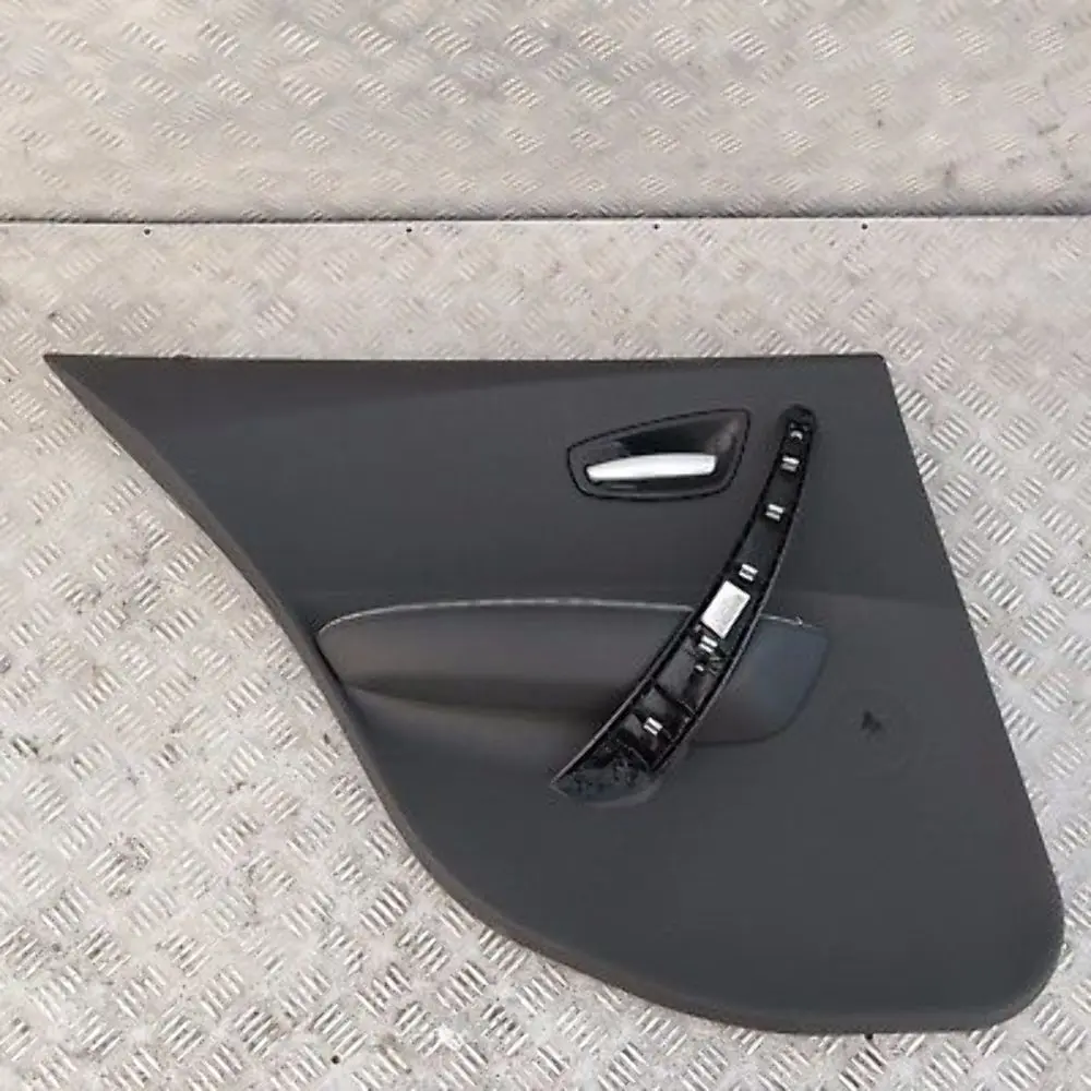 Left N/S Interior Door Card Panel Trim Black Grey Sporty to BMW 1 Series E87 Rear with Part number 7133351 BMW 1 Series E87 Rear Left N/S Interior Door Card Panel Trim Black Grey Sporty - SKU 7133351 - Part number 7133351
