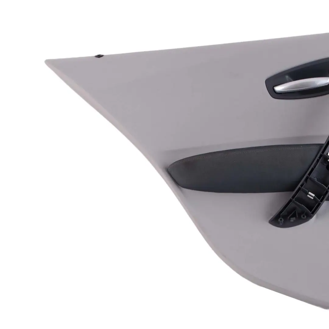 BMW E87 Hinten links Tür Karte Trim Panel Leder Alaskagrau Grau Netzwerk - SKU 7133353-3 - Teilenummer 7133353