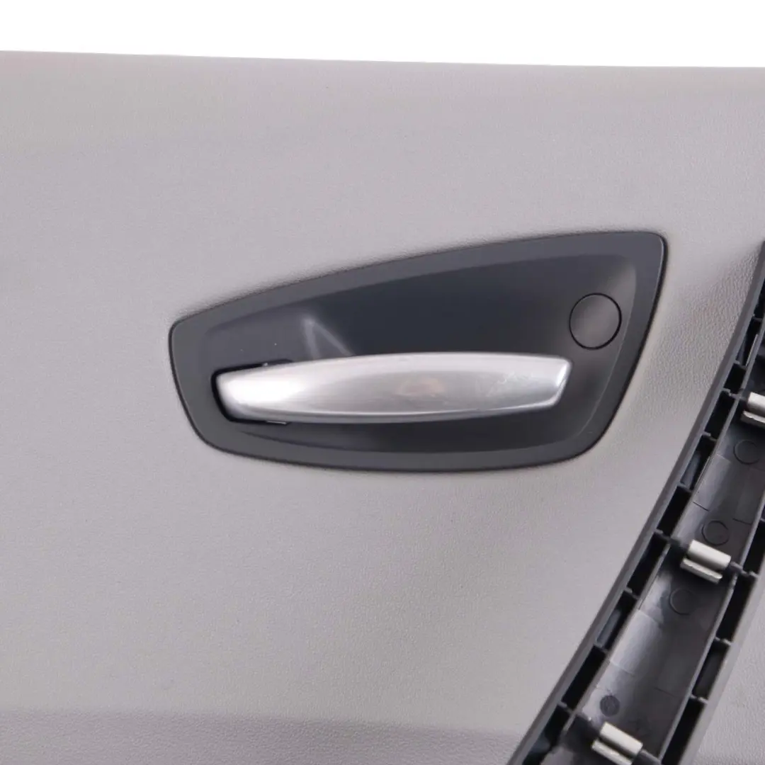 Left N/S Door Card Trim Panel Leather Alaskagrau Grey Network to BMW 1 E87 Rear with Part number 7133353 BMW 1 E87 Rear Left N/S Door Card Trim Panel Leather Alaskagrau Grey Network - SKU 7133353-3 - Part number 7133353