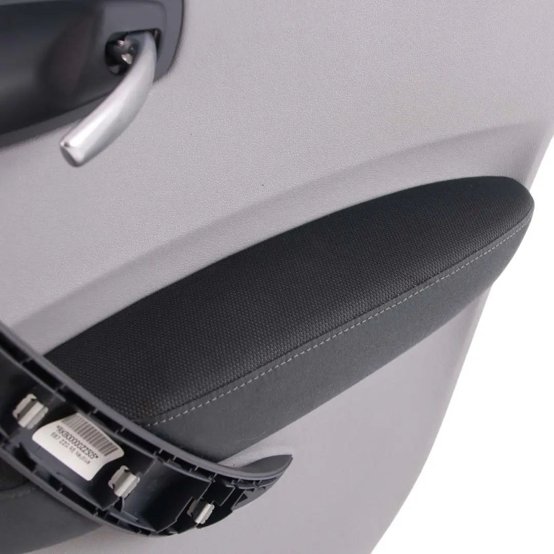 BMW 1 E87 Rear Right O/S Door Card Trim Panel Leather Alaskagrau Grey Network - SKU 7133354-3 - Part number 7133354