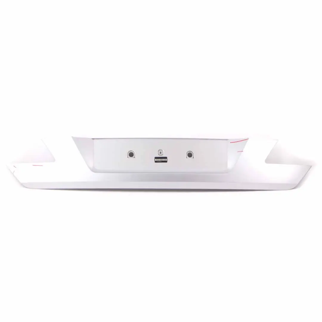 BMW E65 E66 Boot Trunk Lid Finisher Trim Barberarot Titan Silver Metallic - 354 - SKU 7133637-TS - Part number 7133637