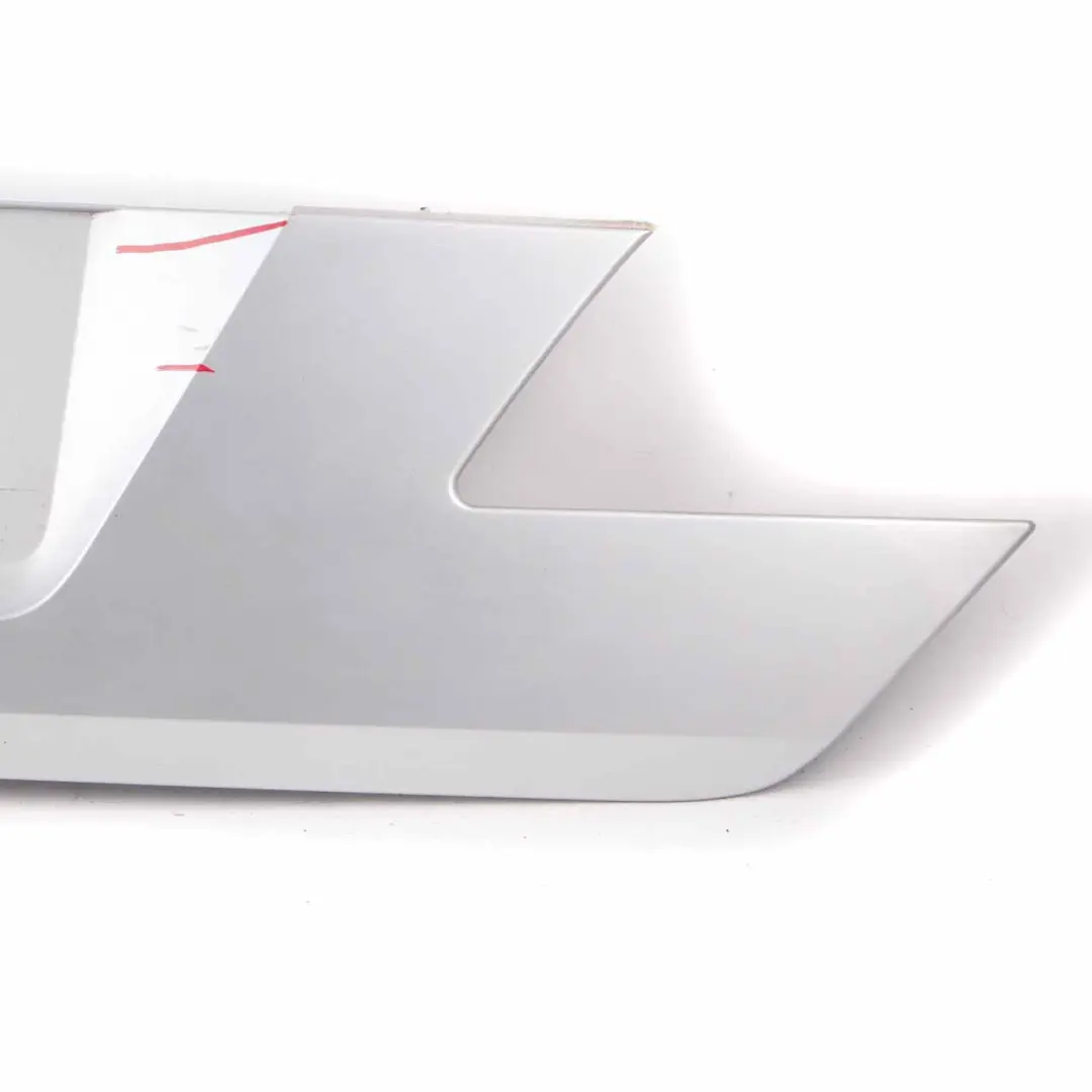 Boot Trunk Lid Finisher Trim Barberarot Titan Silver Metallic - 354 to BMW E65 E66 with Part number 7133637 BMW E65 E66 Boot Trunk Lid Finisher Trim Barberarot Titan Silver Metallic - 354 - SKU 7133637-TS - Part number 7133637