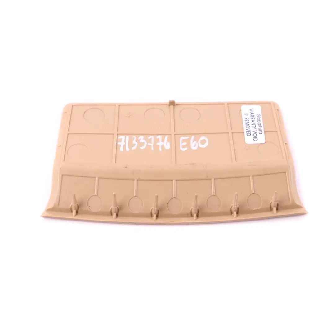 BMW 5 Series E60 E61 Centre Console Rubber Storage Tray Insert Mat Beige - SKU 7133776 - Part number 7133776