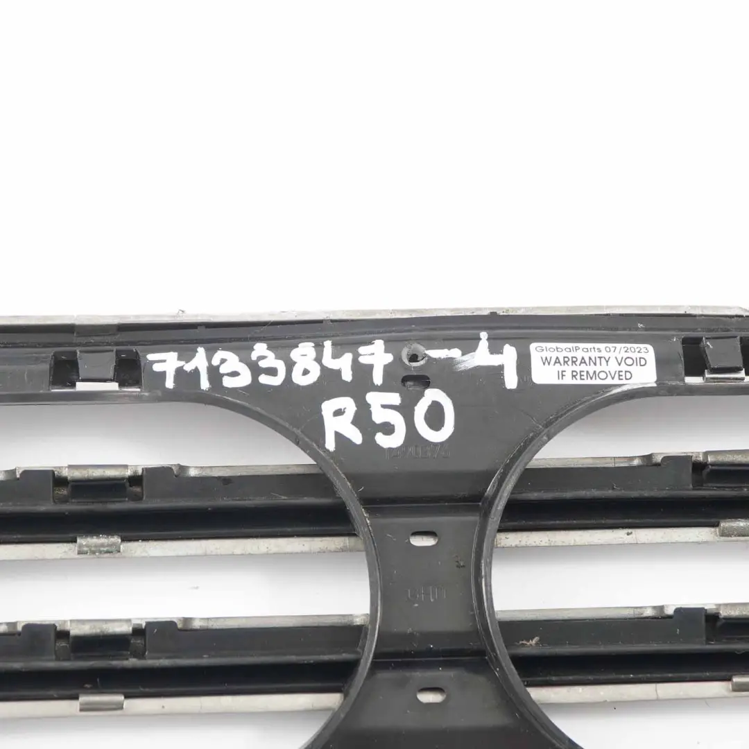 Vorderseite grill Mini Cooper R50 R53 Stoßstange Motorhaube Zierleiste für mit Teilenummer 7133847 Vorderseite grill Mini Cooper R50 R53 Stoßstange Motorhaube Zierleiste - SKU 7133847-4 - Teilenummer 7133847