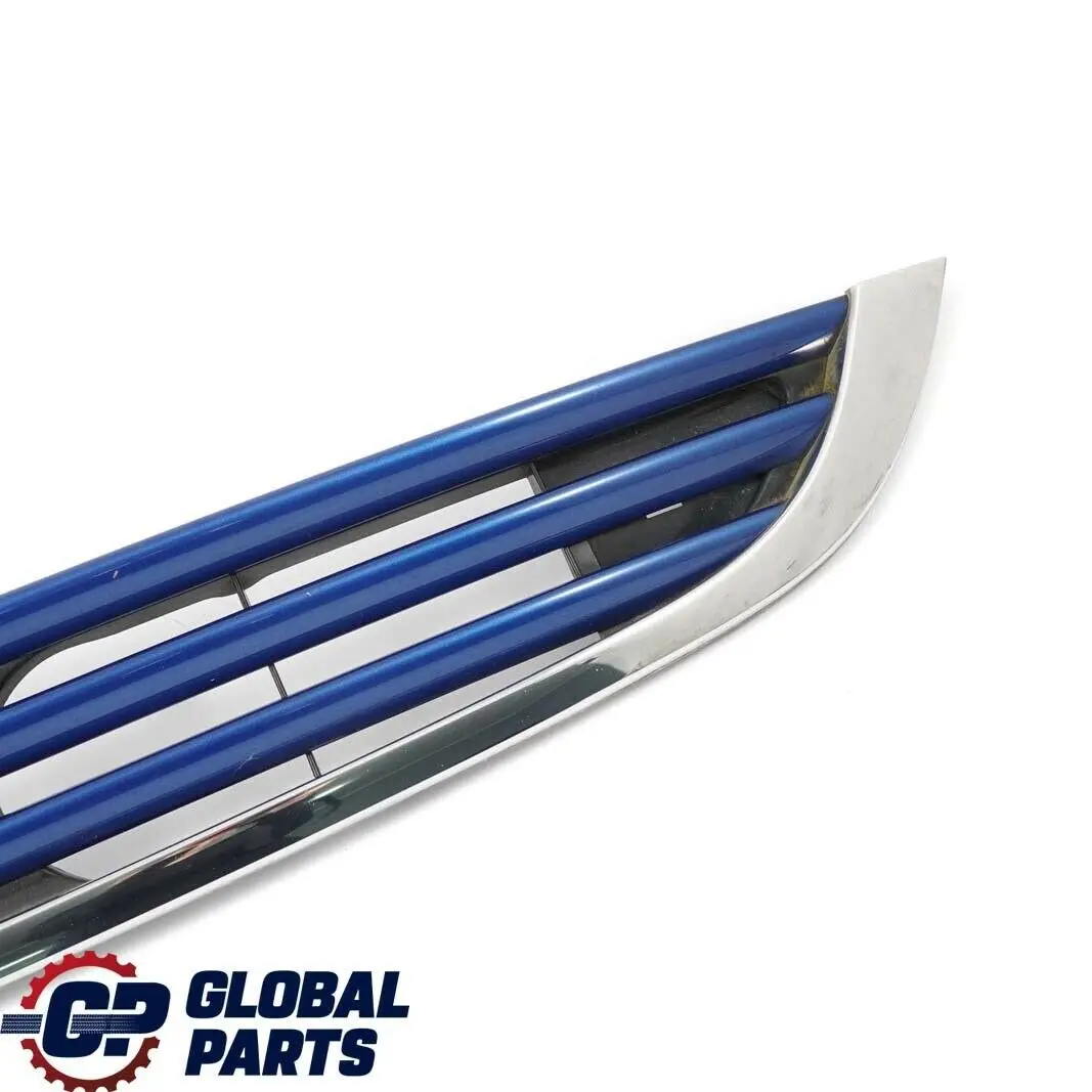 Front Bumper Chrome Grill Gille Bonnet Hyper Blue to BMW Mini Cooper R50 R52 with Part number 7133847 BMW Mini Cooper R50 R52 Front Bumper Chrome Grill Gille Bonnet Hyper Blue - SKU 7133847-HYP - Part number 7133847