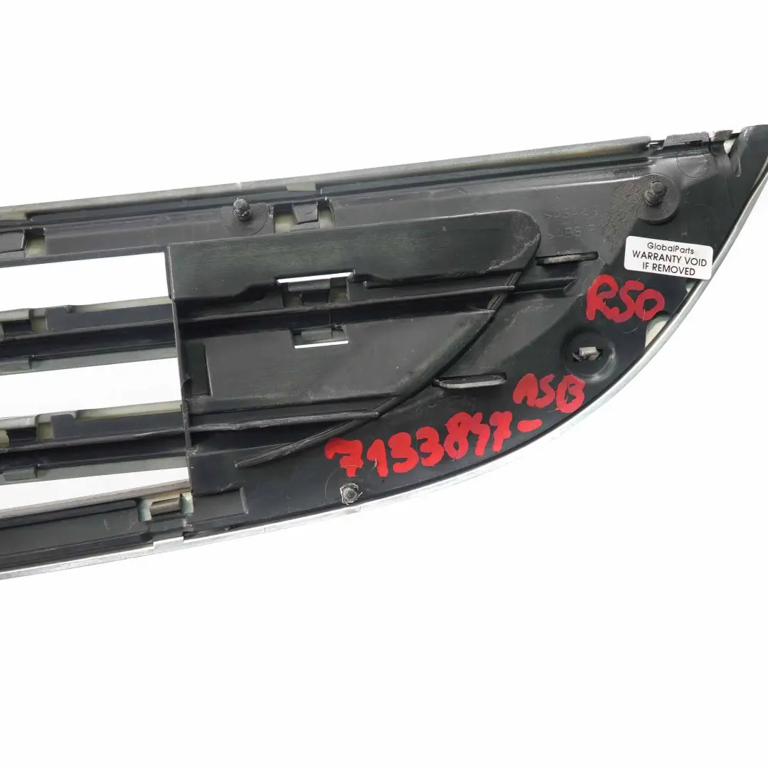Mini Cooper R50 R52 Pare-chocs Avant Chrome Grille Capot Astro Black Noir - SKU 7133847-ASB - Numéro de pièce 7133847