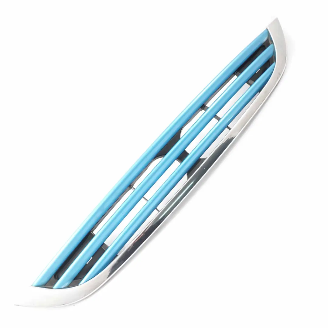 Parachoques Delantero Cromado Cubre Gille Azul Eléctrico 870 para Mini Cooper R50 R52 con número de pieza 7133847 Mini Cooper R50 R52 Parachoques Delantero Cromado Cubre Gille Azul Eléctrico 870 - SKU 7133847-ELB1 - Número de pieza 7133847