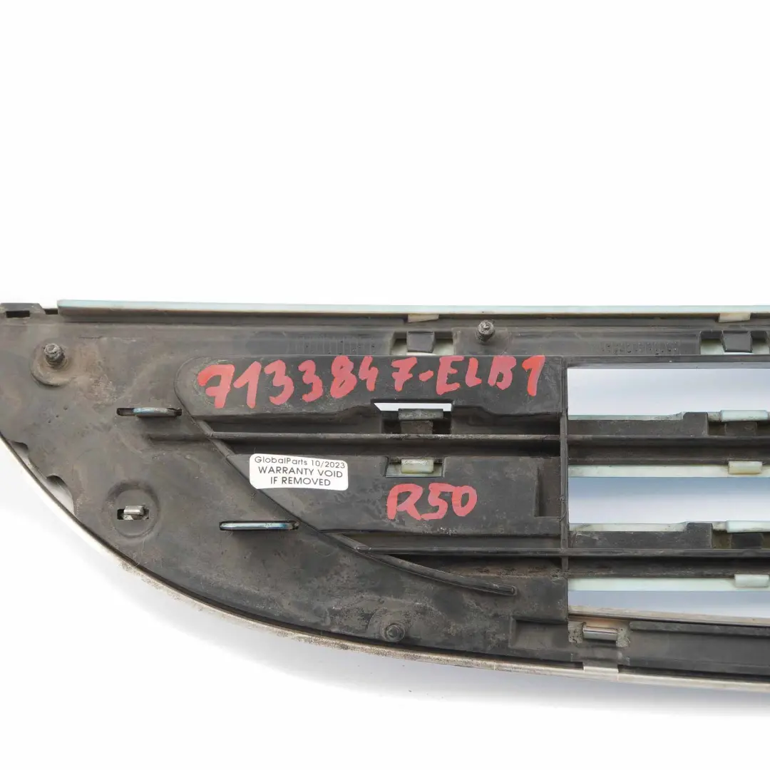 Mini Cooper R50 R52 Front Bonnet Bumper Chrome Gille Cover Electric Blue 870 - SKU 7133847-ELB1 - Part number 7133847