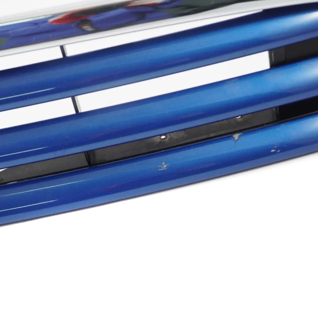 Front Bumper Chrome Grill Gille Bonnet Hyper Blue to Mini Cooper R50 R52 with Part number 7133847 Mini Cooper R50 R52 Front Bumper Chrome Grill Gille Bonnet Hyper Blue - SKU 7133847-HYB - Part number 7133847